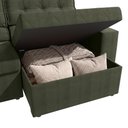 Ver imagem 4 de Sofá Retrátil com Baú Space 260cm Suede Mescla Verde Kappesberg