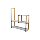 Ver imagem 1 de Nicho TRIPLO metalon 120X20  BRANCO/DOURADO  METALICO 03