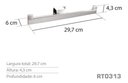 Ver imagem 3 de Papeleira Dupla Inox - Kromus Rt0313