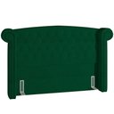 Ver imagem 1 de Cabeceira Cama Box Casal 160cm Sofia Bouclê Verde