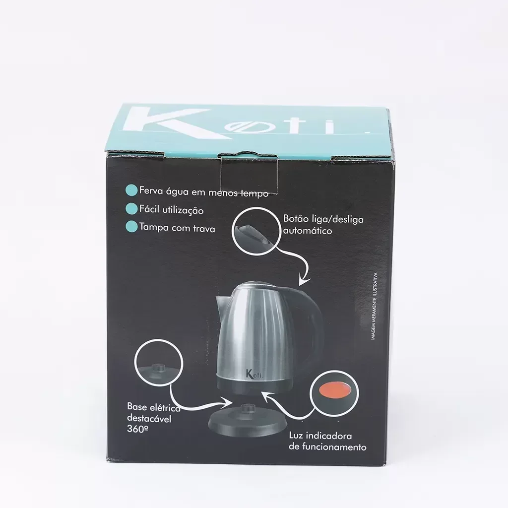 Chaleira Elétrica Koti 1,8l Inox 220v - 6