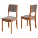 Ver imagem 1 de Kit 2 Cadeiras de Jantar Estofadas Multimóveis Cr50252 Cinamomo/mascavo