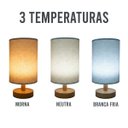 Ver imagem 2 de Luminaria Abajur Mesa USB Minimalista LED Candeeiro 3 Tons Iluminaçao Regulavel Cabeceira Decoraçao