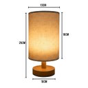 Ver imagem 6 de Luminaria Abajur Mesa USB Minimalista LED Candeeiro 3 Tons Iluminaçao Regulavel Cabeceira Decoraçao