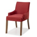 Ver imagem 1 de Cadeira Estofada Com Braço Vermelha