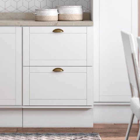 Balcão Bella Mdf 2 Gavetas Branco 60cm Carraro