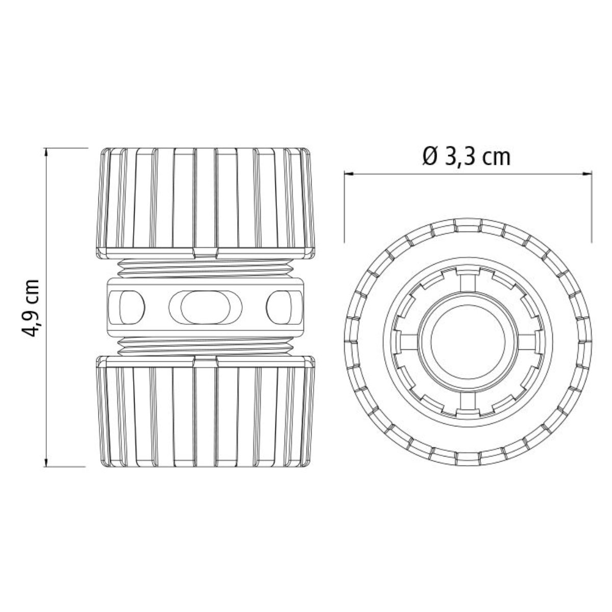 Emenda Ligação Reparadora Extensor Para Mangueira 1/2" | Tramontina | Kit 03 Un - 3