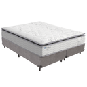 Ver imagem 1 de Cama Box e Colchão Amsterdã Molas Ensacadas Queen Probel: Cinza