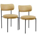 Ver imagem 1 de Kit 02 Cadeiras Estofadas para Sala de Jantar Louise L02 Couríssimo Fendi - Lyam Decor