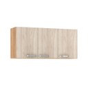 Ver imagem 1 de Armário Aéreo 120 X 45 Cm Cozinha Max 3 Portas Mdp Carvalho Blanche - Clicklar