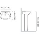 Ver imagem 2 de Lavatório Sabará Areia 46 x 35cm Icasa IL3202