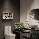 Ver imagem 2 de Nicho para Banheiro Lavabo Atenas Branco 50 X 30cm