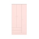 Ver imagem 5 de Kit Quarto de Bebê Doce Sonho com Berço Mini Cama Guarda Roupa 3 Portas e Colchão D18 130x70 Movellu