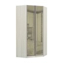 Ver imagem 1 de Guarda-roupa Solteiro Luciane Canto Closet Prime Plus 2 Portas Alumínio com Vidro Reflecta