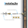 Kit Reparo Salva Registro Pressão Chuveiro 7x1 Universal C31:Amarelo/Cromado - 3