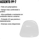 Ver imagem 4 de Assento para Estádio Banco Cadeira Concha Pp-7 Proteção Uv Branco