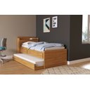 Ver imagem 1 de Bicama Solteiro Bibox com Baú e Gavetas Ônix Camarú Madeirado Robel Móveis - Camarú