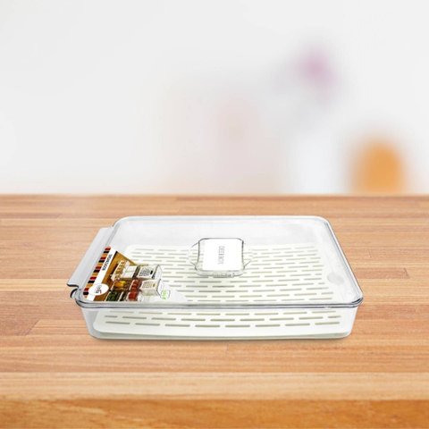 Organizador de Geladeira Acrílico 2,5l com Tampa Deerbox