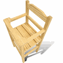 Ver imagem 3 de Cadeira Papinha para Bebê com Trava Fixa em Madeira Maciça - Cru