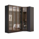 Ver imagem 2 de Roupeiro Modulado Ravi em Mdf 6 Portas Reflecta 243,5cm Grafitto 1110