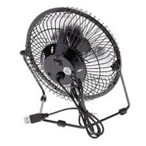 Ventilador em Metal de Mesa Notebook Mini Circulador Ar Usb
