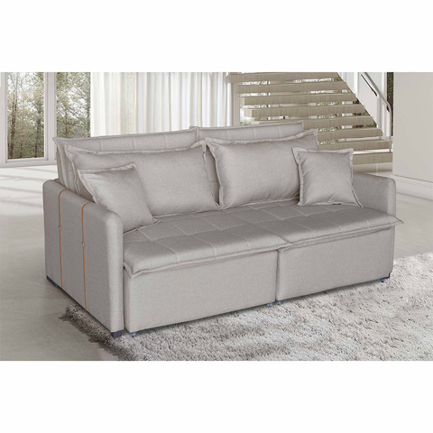 Sofá Cama Dubai 4 Lugares 1,80m Retrátil e Reclinável | Conforto e Design Moderno  de Casa Estofados