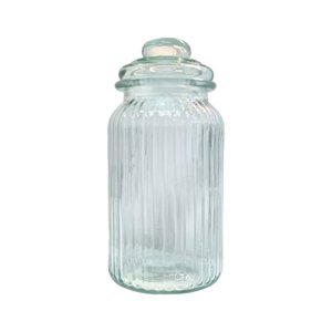 Pote de Vidro com Frisos