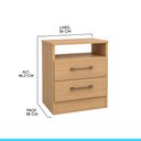 Ver imagem 3 de Mesa de Cabeceira Menu Móveis Carvalho