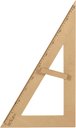 Ver imagem 3 de CONJ 2 Kit Geométrico do Professor Mdf Com 2 Réguas 1 Metro Com Pegador 2 Compasso Para Quadro Branc
