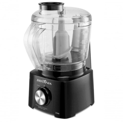 Mini Processador de Alimentos 5x1 300W Britania Black 110V