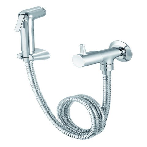 Ducha Higiênica com Registro 1850 1/4 de Volta Minimal Advance Cromado Meber Metais