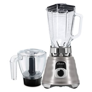 Kit New Osterizer Aço Escovado - Liquidificador e Base Processadora Oster - 127V