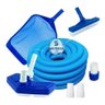 Kit Limpeza Piscina Aspirador Peneira Escova Mangueira 5m - 1