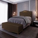 Ver imagem 5 de Cabeceira Cama Box Casal 140Cm Suede Chocolate