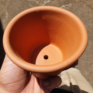 Kit 2un Vaso de Barro 9cm