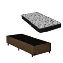 Ver imagem 1 de Cama Box Solteirão Marrom Suede + Colchão Espuma D20 100x188x17