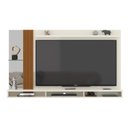 Ver imagem 2 de Painel Home Suspenso para Tv até 75 Polegadas Paris com Nichos Espelho e Ripado Lateral 218 Cm -