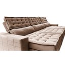 Ver imagem 4 de Sofá Retrátil e Reclinável 3,85m Cama inBox Big Puffer com SoftGel D40 Velupluma Castor