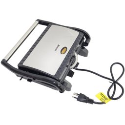 Sanduicheira e Grill Elétrica 800W Dupla Antiaderente Grelhados Amvox Ams 800 Inox AMS  (220V) - 4