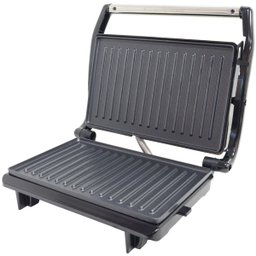 Sanduicheira e Grill Elétrica 800W Dupla Antiaderente Grelhados Amvox Ams 800 Inox AMS  (220V) - 3