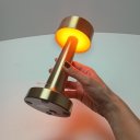 Ver imagem 6 de Luminaria de Mesa Decorativo Enfeite Led Usb Home&co Metal 22x9x9cm Ouro