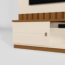 Ver imagem 5 de Home Florianópolis 1,75m Tvs 70'' Painel Nichos e Gavetas -off White / Amendoa