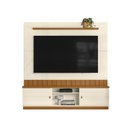 Ver imagem 7 de Home Florianópolis 1,75m Tvs 70'' Painel Nichos e Gavetas -off White / Amendoa