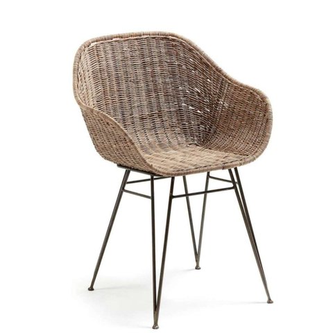 Poltrona de Ferro e Junco Natural Hotel - Bamboo Style Poltrona Hotel