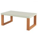 Ver imagem 2 de Mesa de Centro Industrial 100% Mdf Off White/freijó F12 - Pradel
