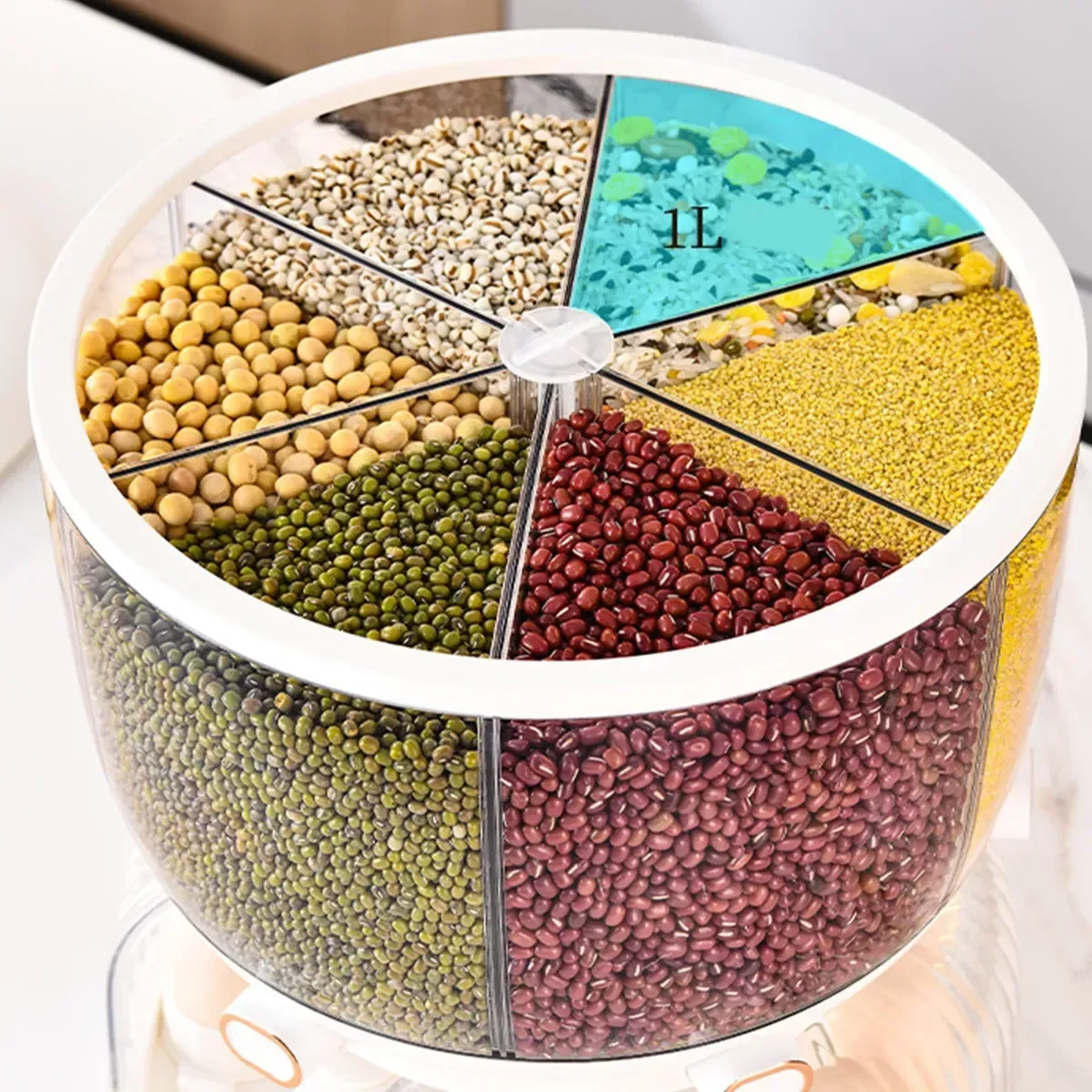 Ver imagem 7 de Dispenser Giratorios Grãos com Divisória para Ovos Snh44 Snel Home