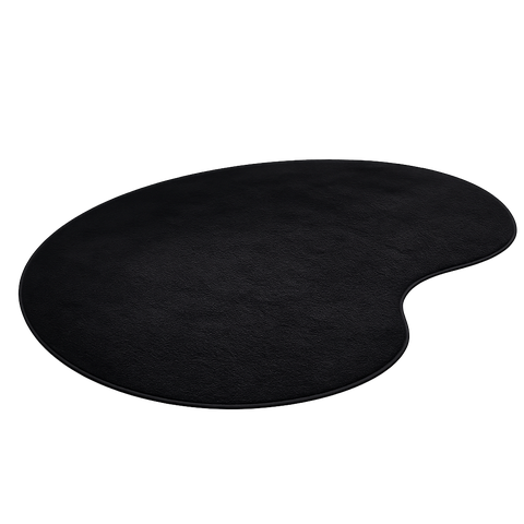 Tapete Sala Milano Soft Orgânico Antiderrapante:Preto/1.98x2.48