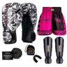Kit Boxe Muay Thai Fheras Top Caveira Branca (03003591) - 1
