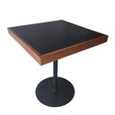 Ver imagem 1 de Mesa Café Bar em Mdf e Madeira Maciça 65cm X 65cm