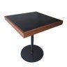 Mesa Café Bar em Mdf e Madeira Maciça 65cm X 65cm - 1